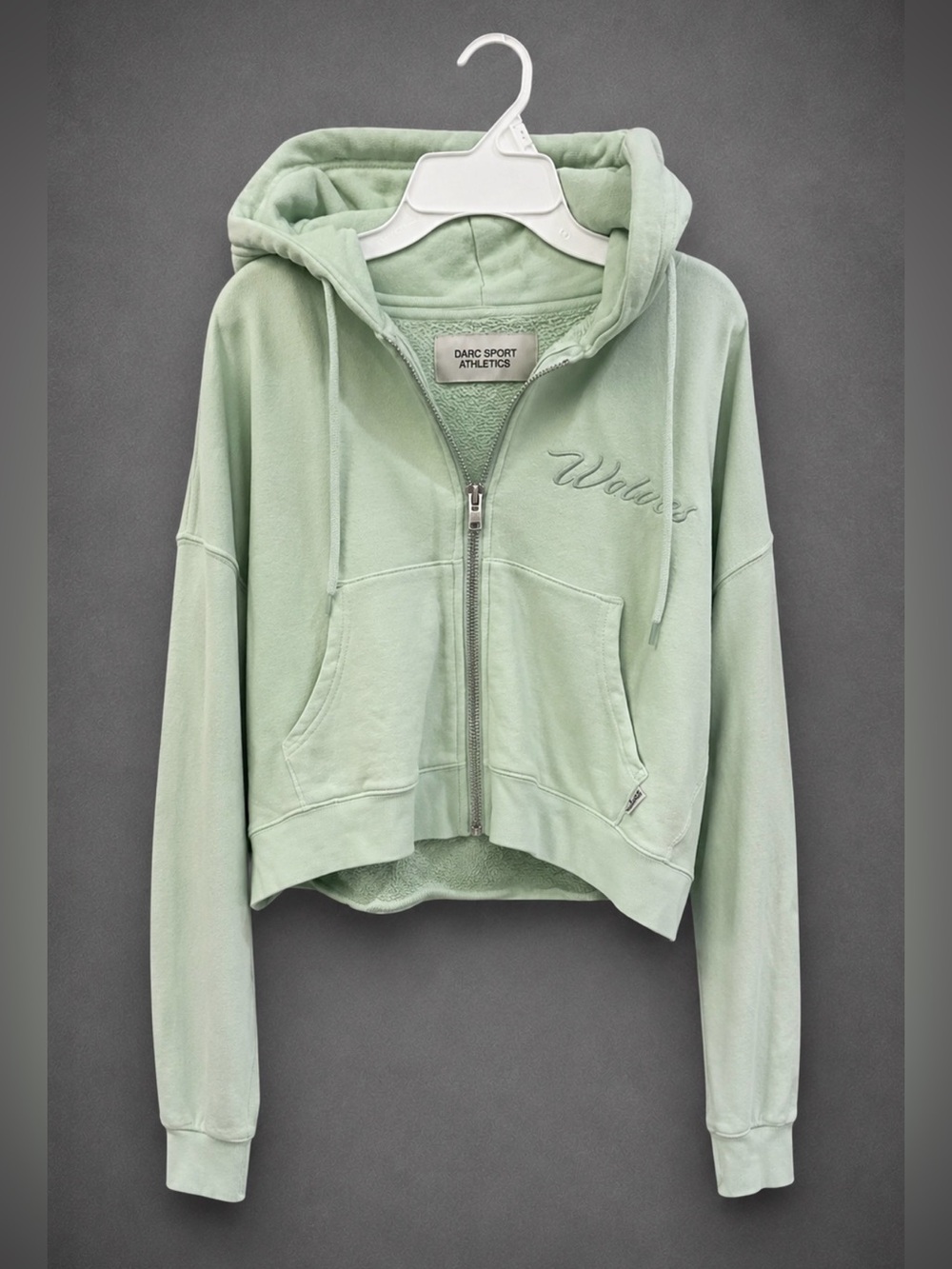 Darc Sport Mint Zip-Up Hoodie with Silver Hardware